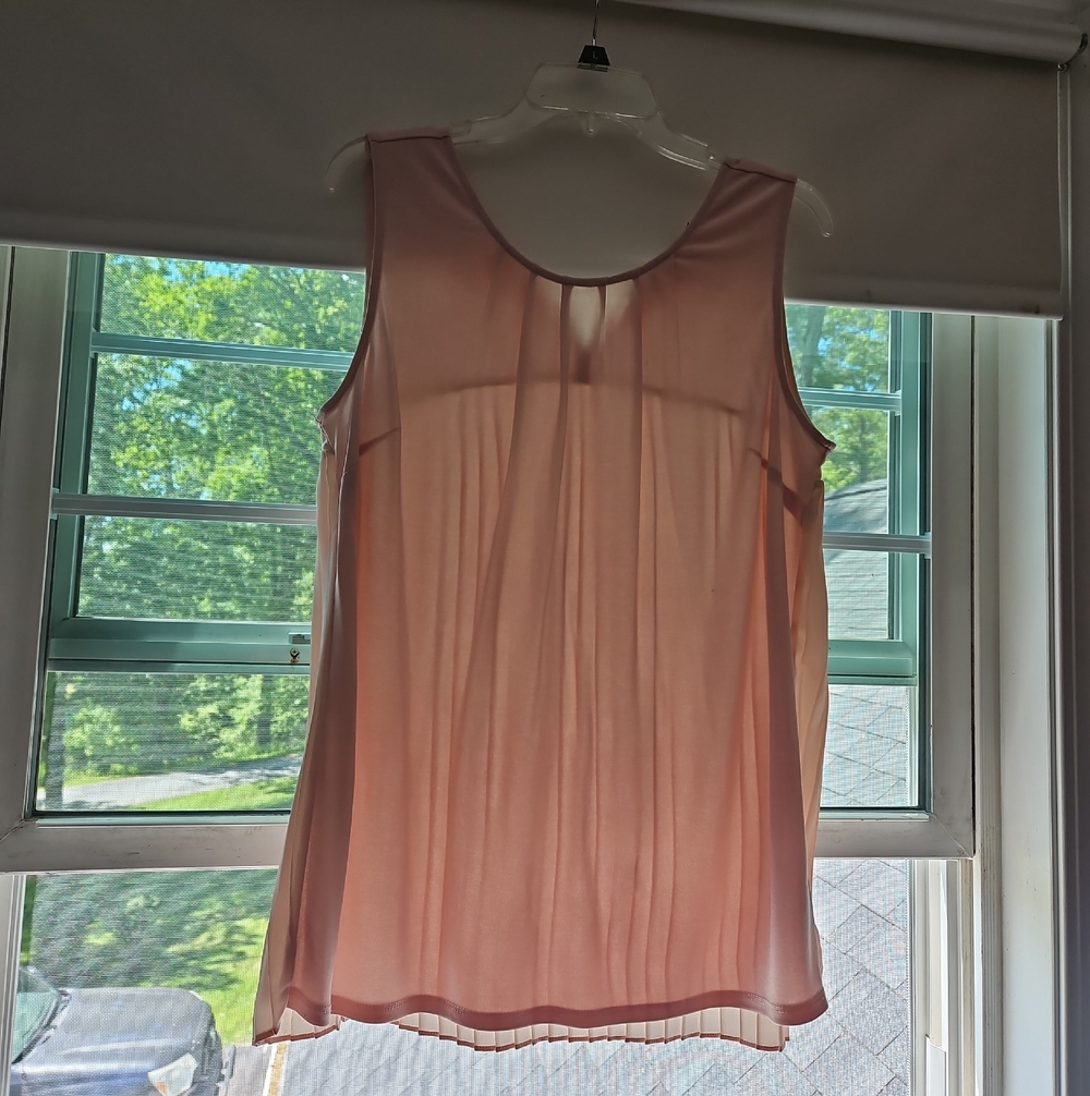 Adrianna Papell Blush Pink Chiffon Sleeveless Camisole